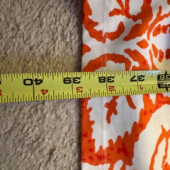 J. McLaughlin Sleeveless Sheath Dress in Orange Print - Size M - Picture 4 of 4